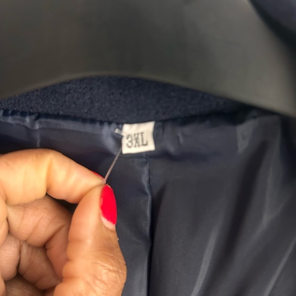 Classic Navy Double-Breasted Blazer - Military Gold Hardware - 3XL - Picture 3 of 7